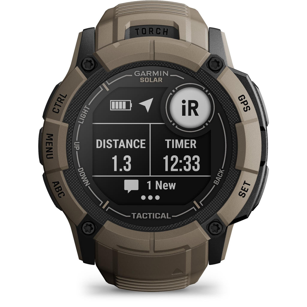 Garmin Instinct 2X Solar Sports Watch Tactical Edition Coyote Tan