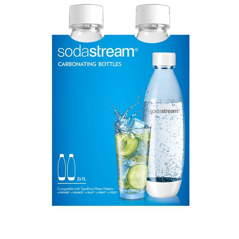 Sodastream Fuse 1 Litre Bottles Twin Pack (White) JB HiFi NZ