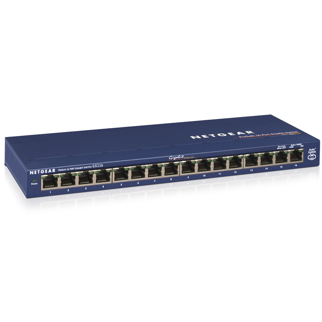 Netgear GS116 16 Port Gigabit Ethernet Unmanaged Switch JB Hi Fi NZ