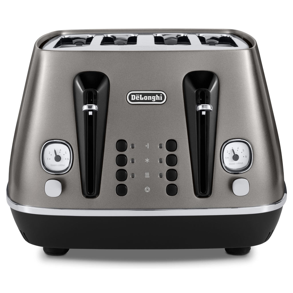 De'Longhi Distinta 4Slice Toaster (Titanium) JB HiFi NZ