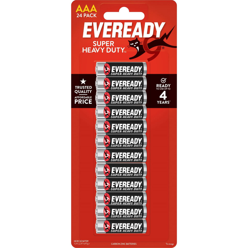 Eveready Super Heavy Duty AAA Batteries 24 Pack JB Hi Fi NZ