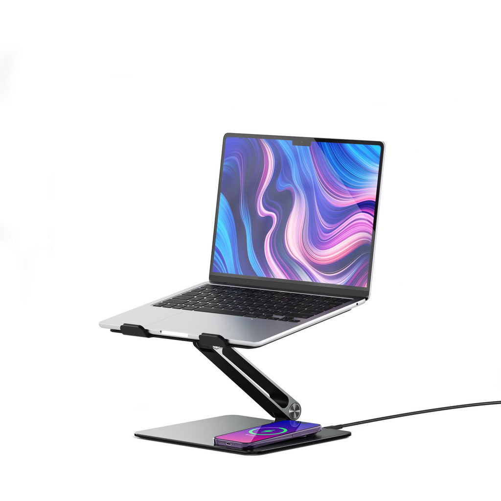 ALOGIC Elite Power Laptop Stand with Wireless Charger (Black) - JB Hi-Fi NZ