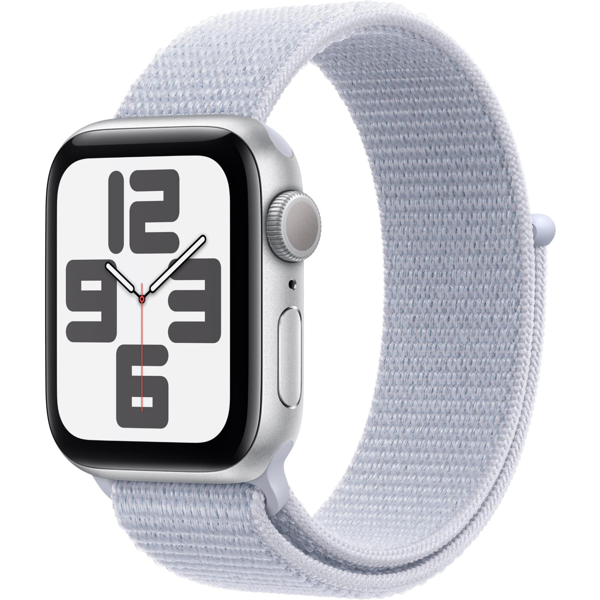 Apple Watch SE 40mm Silver Aluminium Case GPS Sport Loop (Blue Cloud) - JB  Hi-Fi NZ