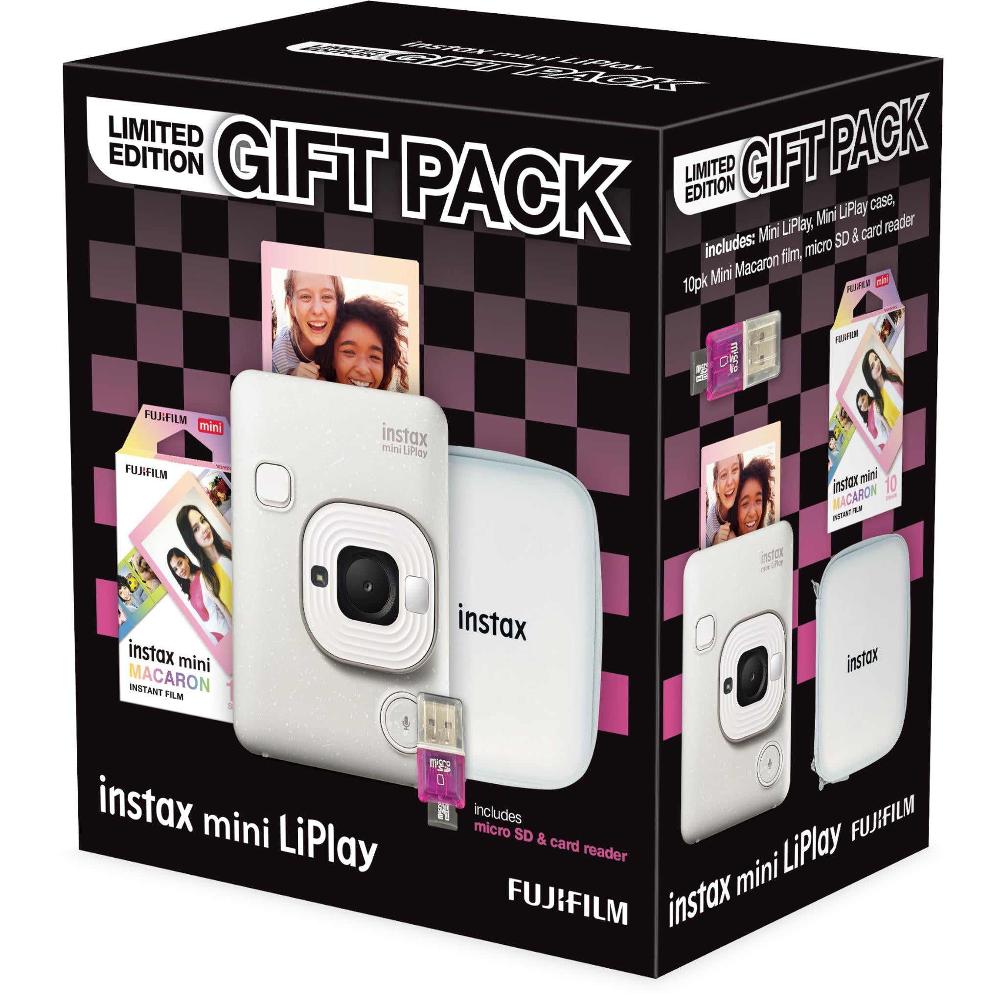 Fujifilm instax mini LiPlay Limited Edition Gift Pack (Misty White) - JB  Hi-Fi NZ