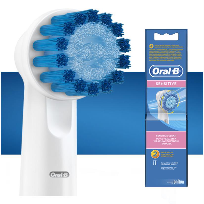 Oral-B Sensitive Gum Care Replacement Brush Heads (2 Pack) - JB Hi-Fi NZ