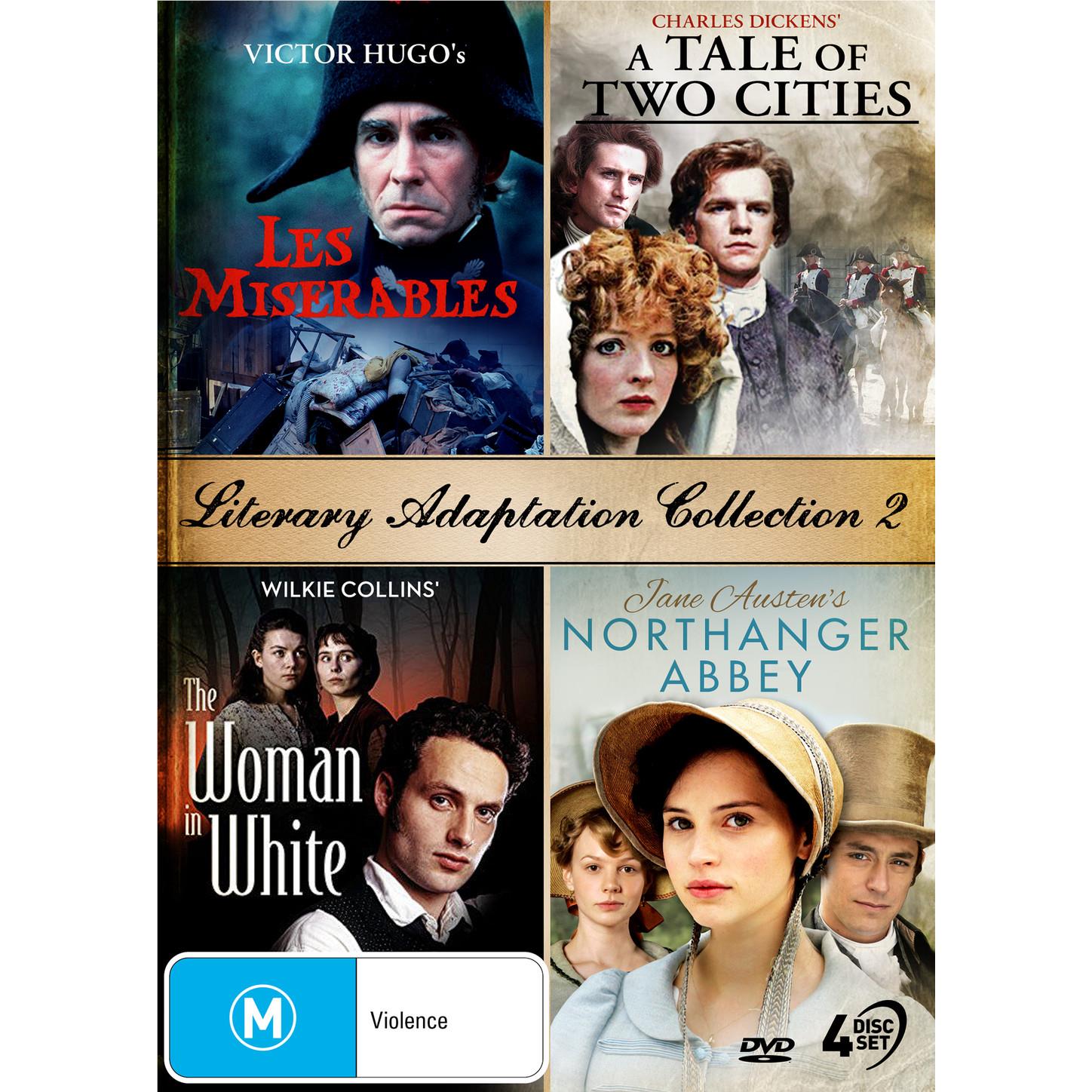 A Tales Of Two Cities/Les Miserables/Woman In White/Northanger Abbey -  Literary Adaptation Coll. 2 - JB Hi-Fi NZ