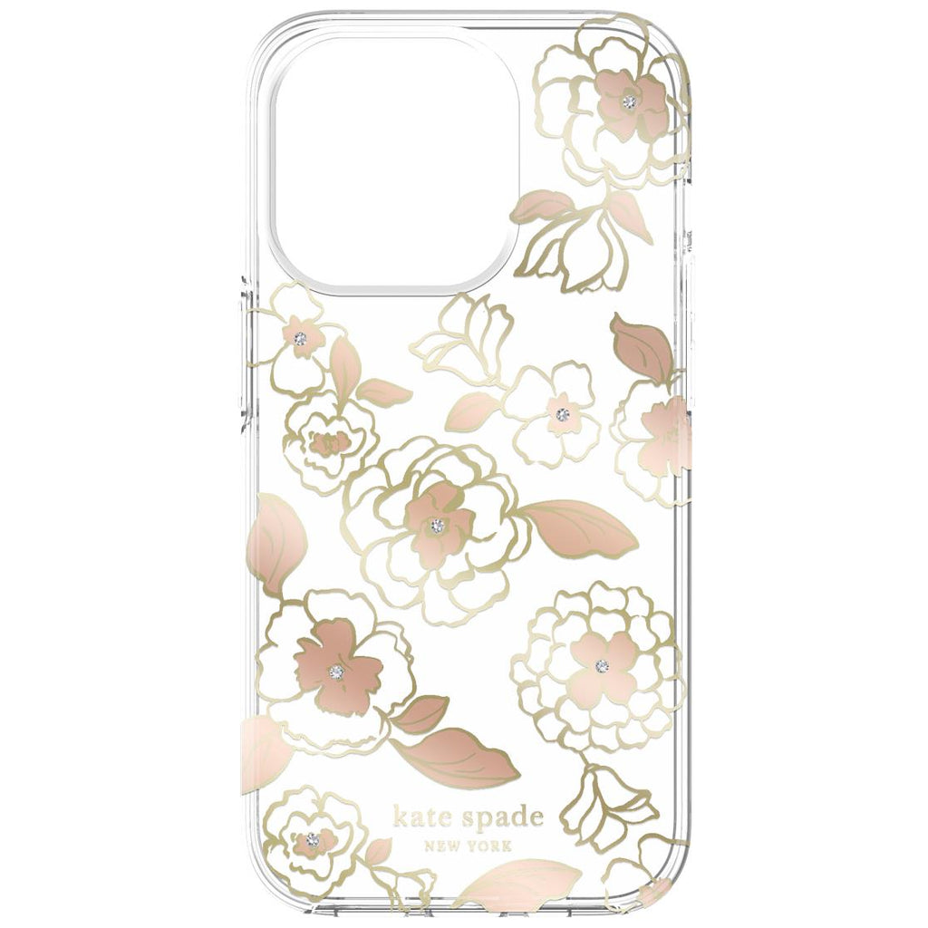 KSNY Protective Hardshell Case for iPhone 14 Pro (Gold Floral) - JB Hi ...